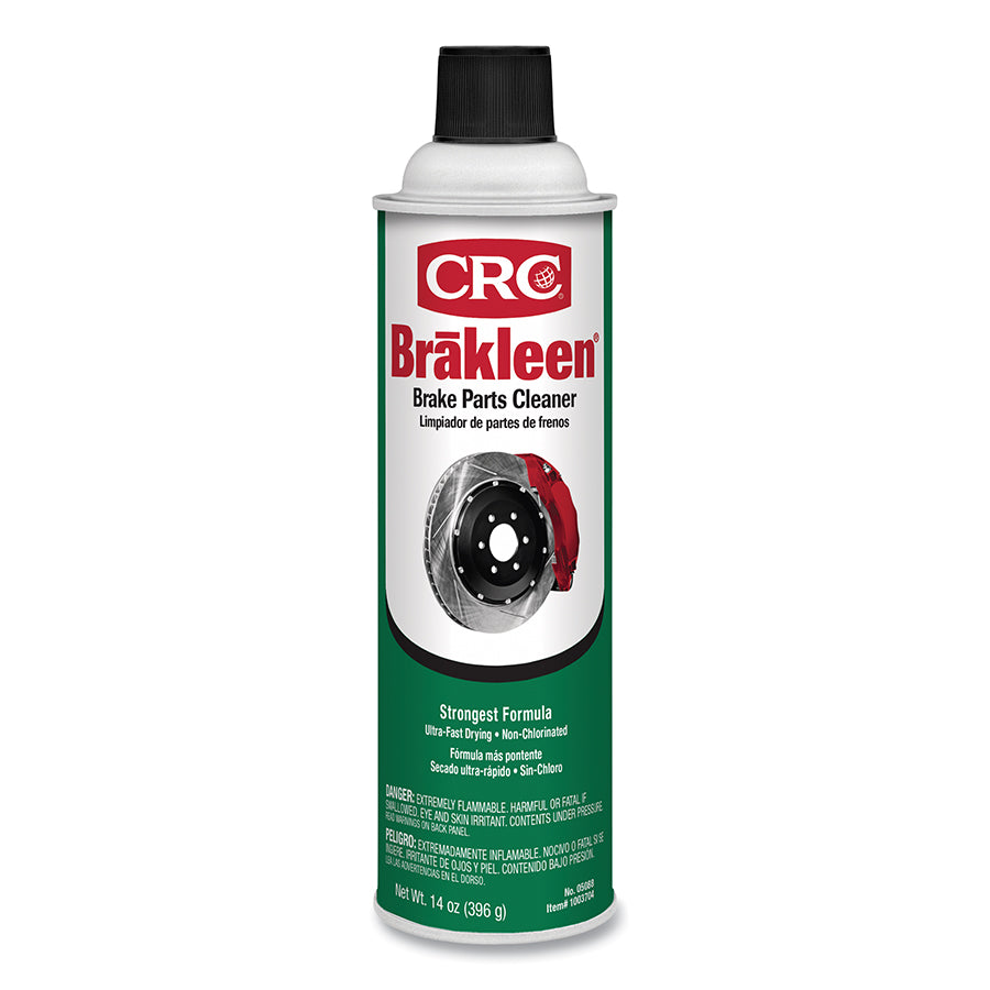 Brakleen® Brake Parts Cleaner, 14 oz Aerosol Can, Solvent Odor, Non-Chlorinated, High Strength