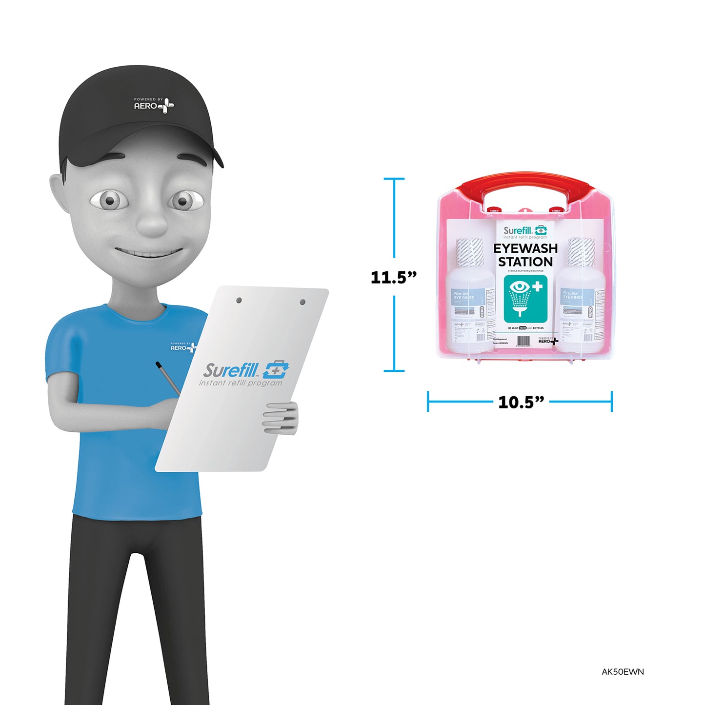 Surefill™ Emergency Eyewash Station 50 Series #AK50EWN