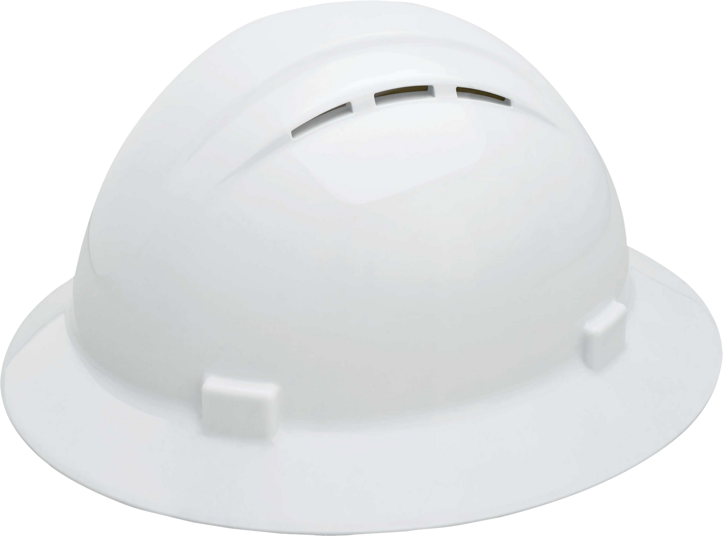 DELTAPLUS USA Hard Hat: Type 1, Class C, Vented, White, 4 Point Ratchet, Americana® Vent, Reversible