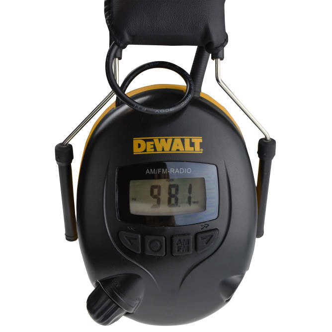 DEWALT DPG15 AM/FM Radio Hearing Protector Muffs
