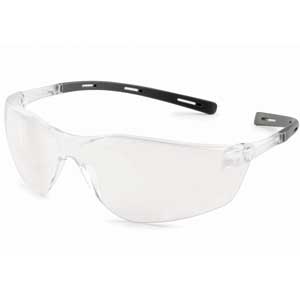 Gateway Safety 20GYX9 Ellipse Safety Glasses - Clear w Gray Temples