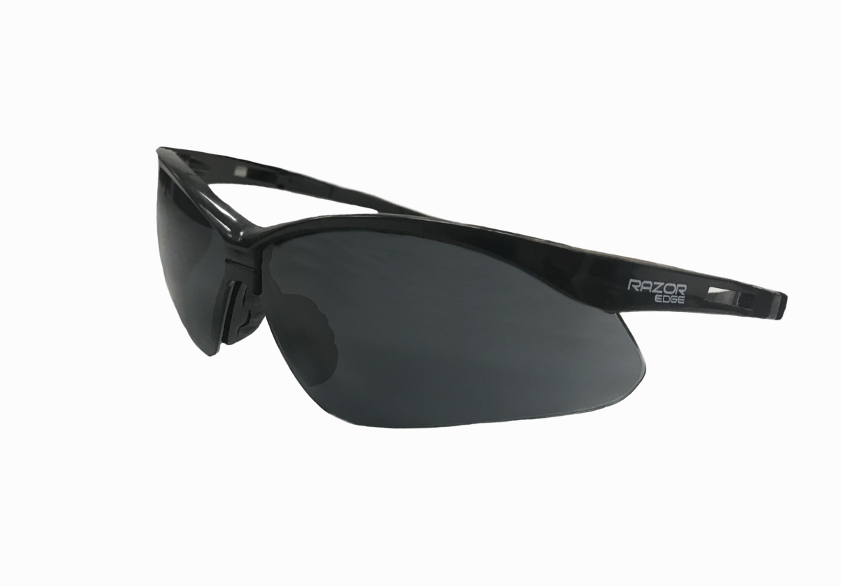 Razor Edge RE50-Smoke Anti Fog Anti Scratch 12 pack Safety Glasses