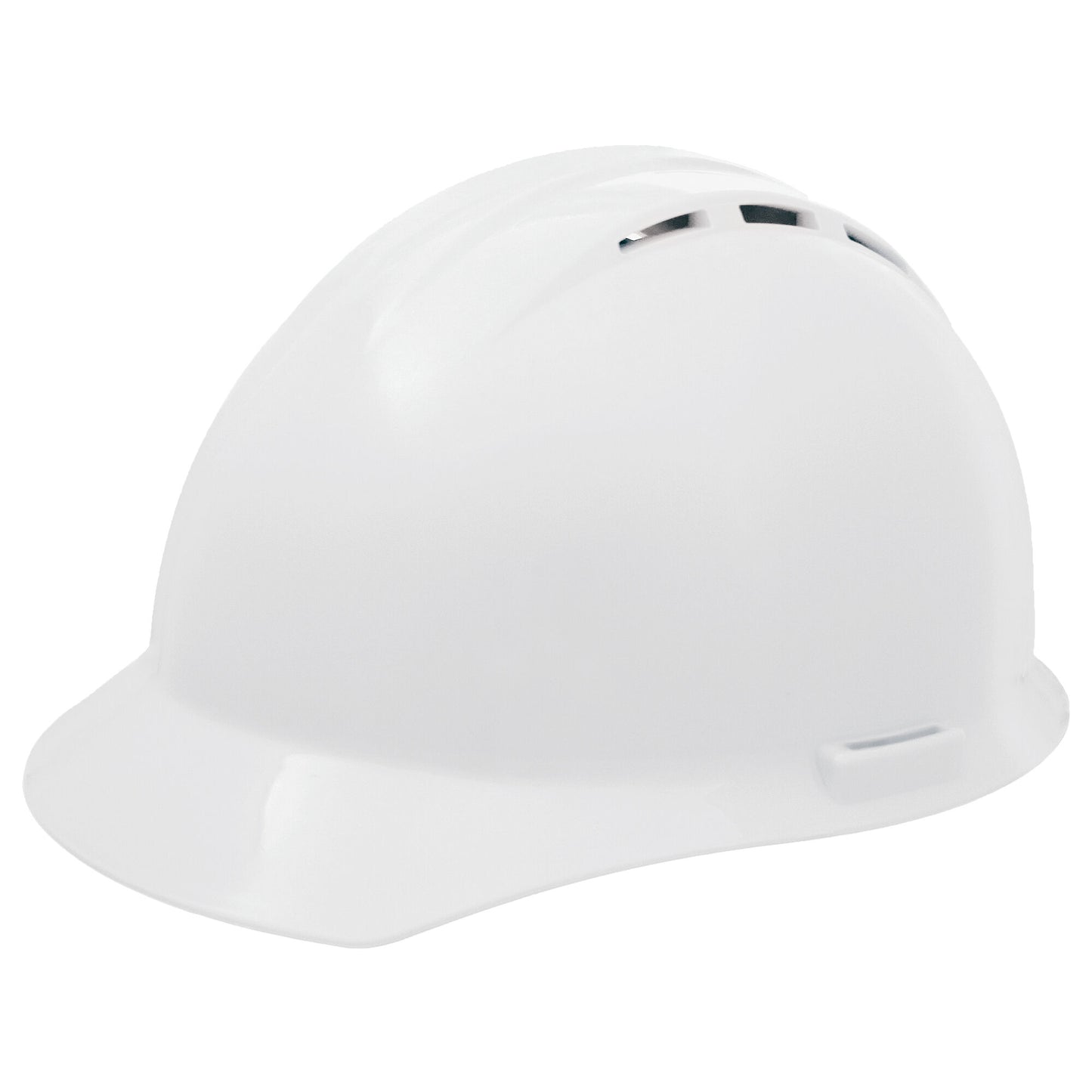 ERB 19251 Americana Hard Hat Vented with Accessory Slots and 4-Point Slide-Lock Suspension, White