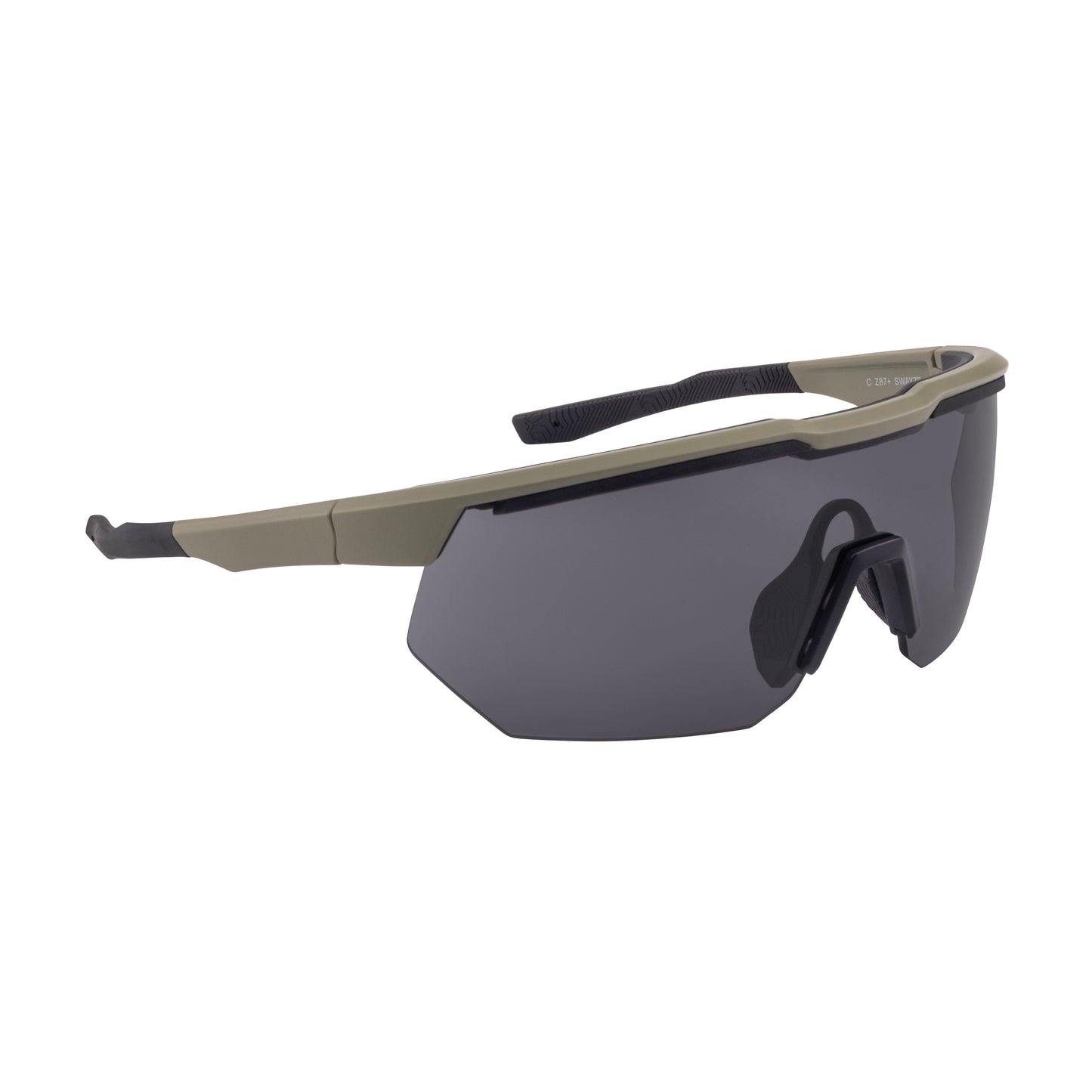 CrossFire SWAZE 49214 safety glasses, tan frame, smoke lens