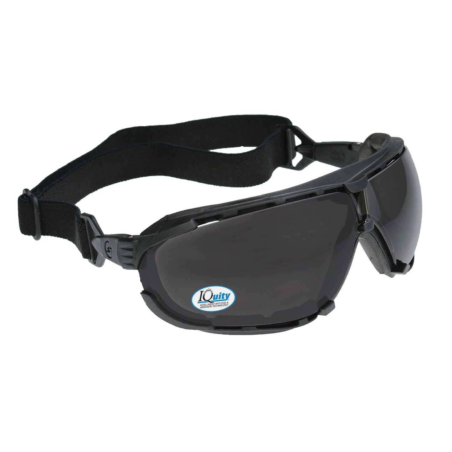 Radians Dagger IQ DG1-23 smoke IQuity anti-fog foam-lined safety goggle