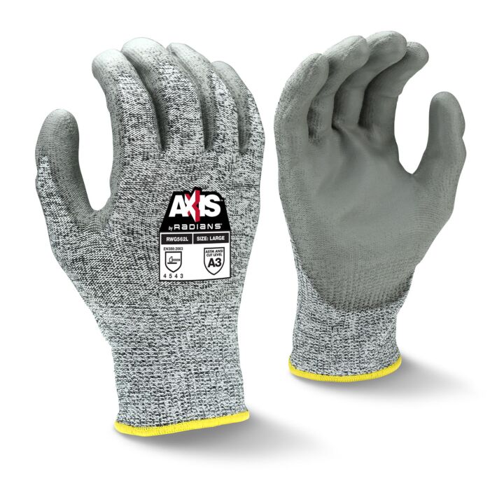 Radians RWG562M AXIS Cut Protection Level A3 PU Coated Gloves