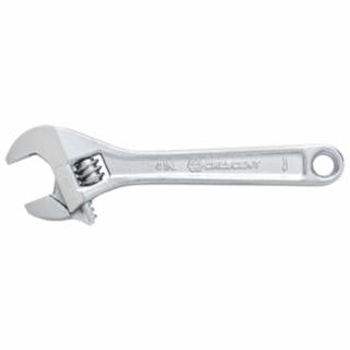 Crescent Adjustable Chrome Wrench, 8 in OAL, 1-1/8 in Opening, Chrome Plated