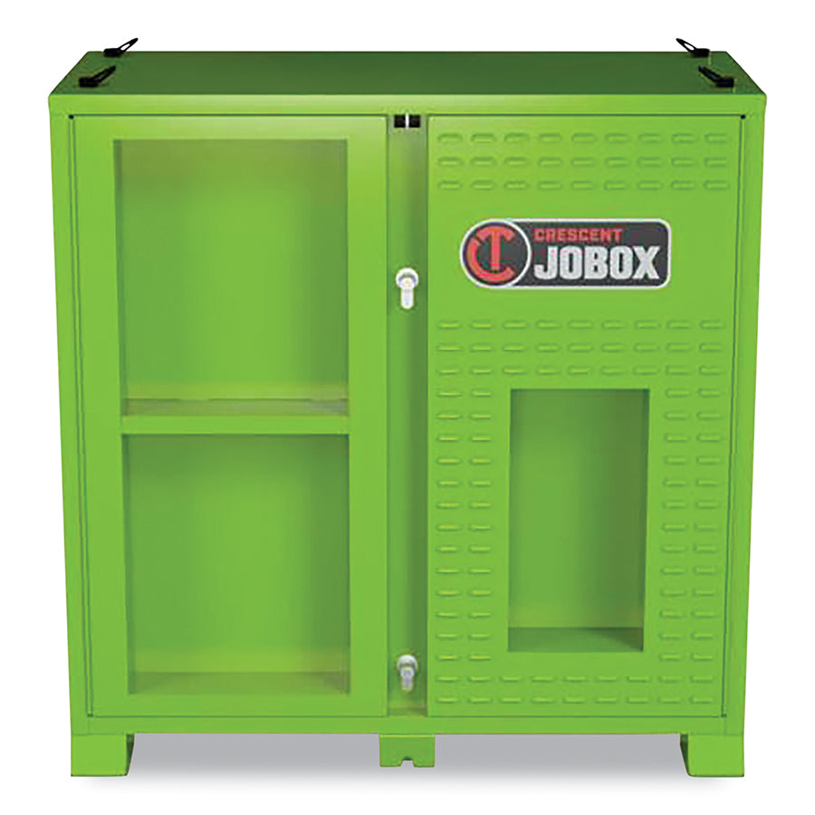 Onsite PPE Storage Cabinet, Ventilated, 1500 lb Load Capacity, 60 in H x 60 in W x 30 in D, Hi-Viz Green