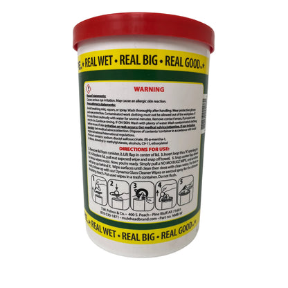Mule Head Brand No Mo Bugz Wipes 10"x12" Heavy Duty Cleaning Wipe, 72 Count