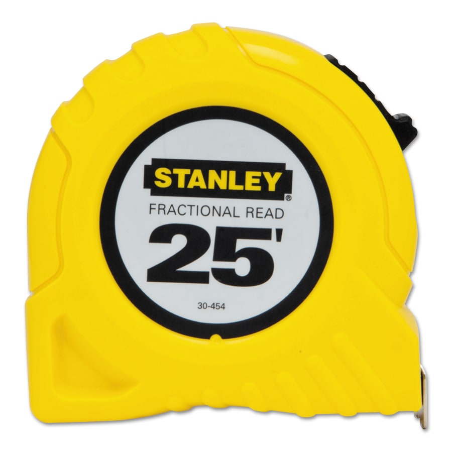 Stanley Fractional Tape Measure Rule 1 inch x 25 ft Fractional Read