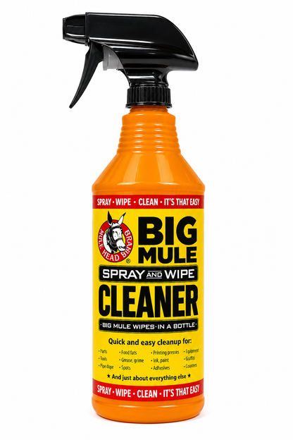 Big Mule Head Brand Spray and Wipe Spray Cleaner