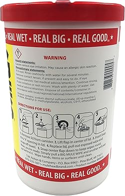 Mule Head Brand Big Mule Degreasing & Cleaning Wipes
