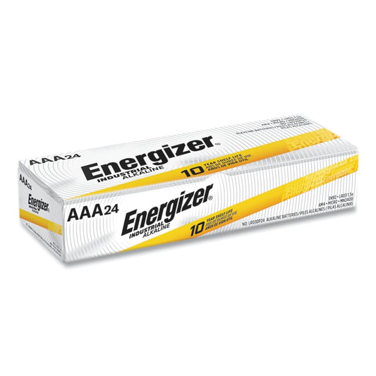 Energizer Industrial Alkaline AAA Batteries Pack of 24 Alkaline 1.5V