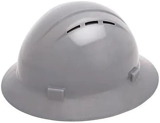 Delta Plus WEL19637GY Americana Hard Hat, Type 1 Class C, Vented, White, 4-Point Ratchet Suspension