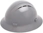 DELTAPLUS WEL19637GY Hard Hat, Americana, Polyethylene, 4 Point Ratchet, Type