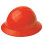 ERB by Delta Plus 19225 Americana Full Brim Hard Hat - 4-Point Ratchet Suspension - Hi-Viz Orange