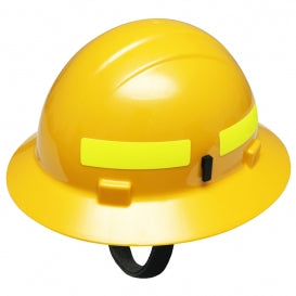 ERB by Delta Plus 19352 Americana Wildlands Full Brim Hard Hat - 4-Point Pinlock Suspension - Yellow