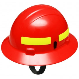 ERB by Delta Plus 19850 Americana Wildlands Full Brim Hard Hat - 4-Point Ratchet Suspension - Red