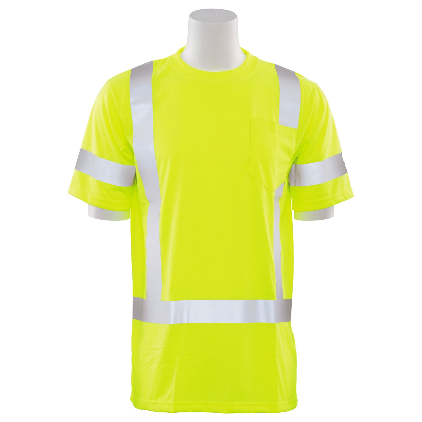 ERB by Delta Plus 9801S Type R Class 3 Short Sleeve Safety Shirt - Yellow/Lime