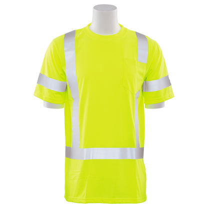 ERB by Delta Plus 9801S Type R Class 3 Short Sleeve Safety Shirt - Yellow/Lime