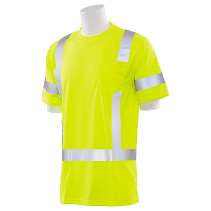 ERB by Delta Plus 9801S Type R Class 3 Short Sleeve Safety Shirt - Yellow/Lime