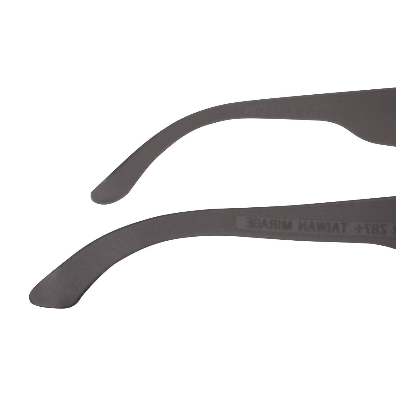 RADIANS Safety Glasses: Gray Lens, Frameless, Anti-Fog, Gray Frame, Mirage