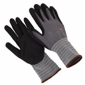 Seattle Glove 15-Gauge Gray Nylon Nitrile Micro-Foam Touchscreen Work Gloves, Palm Coated, Anti-Slip