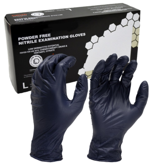 5.5 Mil Black Nitrile Disposable, Powder Free, Medical Grade V905MPF