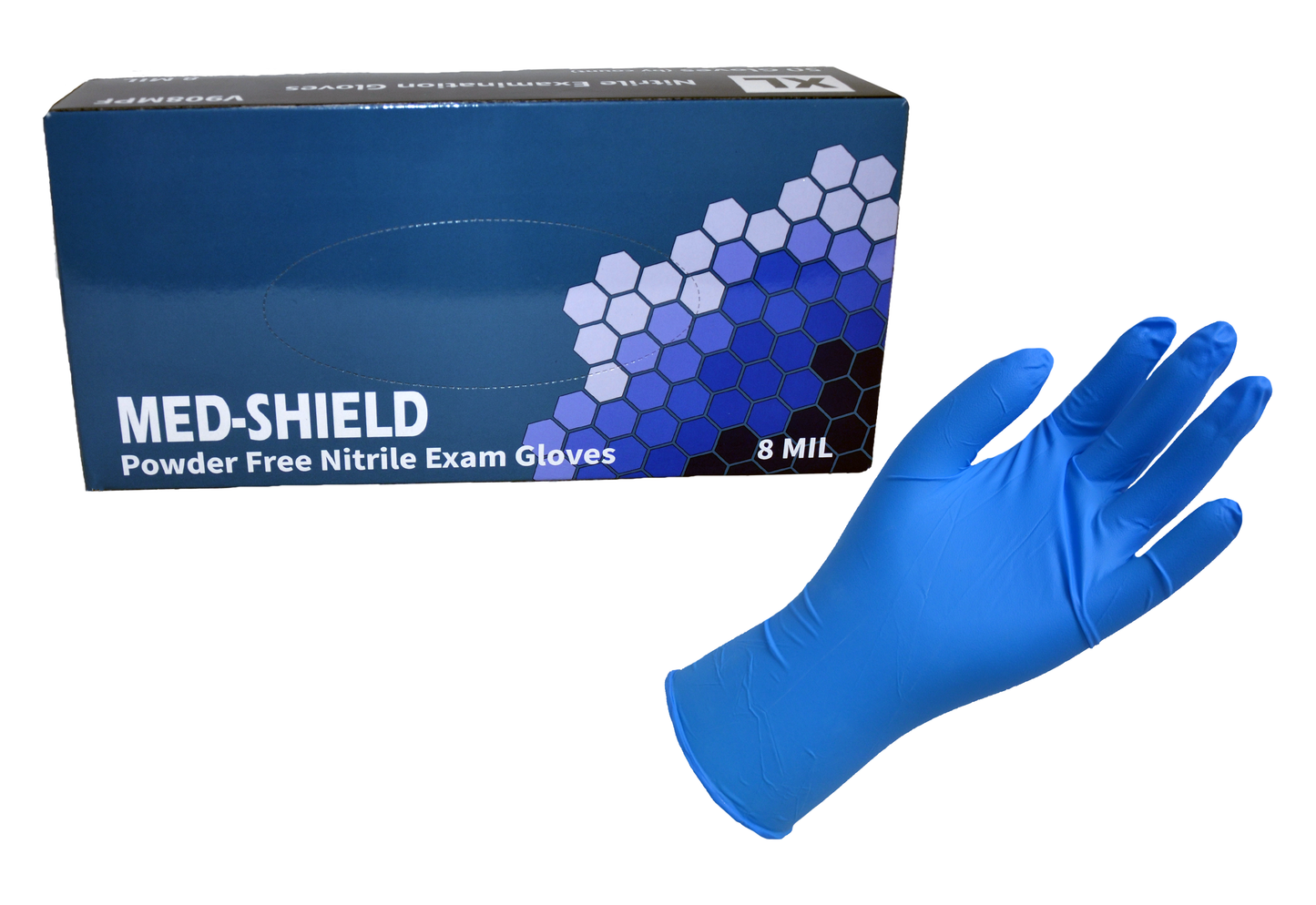 8 mil, medical grade, 50 pieces/box, powder free Nitrile Gloves
