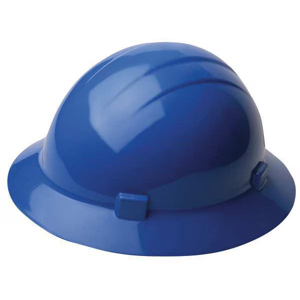 Erb Delta Plus Hard Hat, Americana, Polyethylene, 4 Point Ratchet, Type 1, Class E, Blue