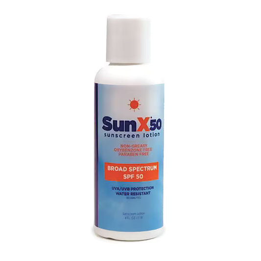 SunX50 Sunscreen, 4 oz, Bottle, 50 SPF