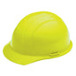 ERB 19774 Americana Hard Hat with Accessory Slots and 4-Point Slide-Lock Suspension, Hi-Viz Yellow