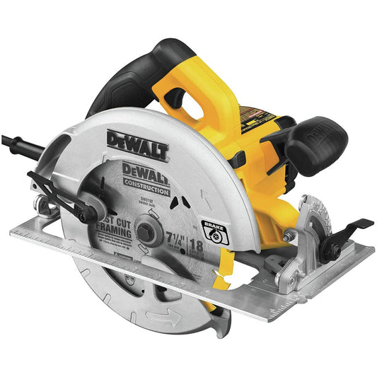 DEWALT DWE575SB 7-1/4 inch lightweight circular saw with contractor bag