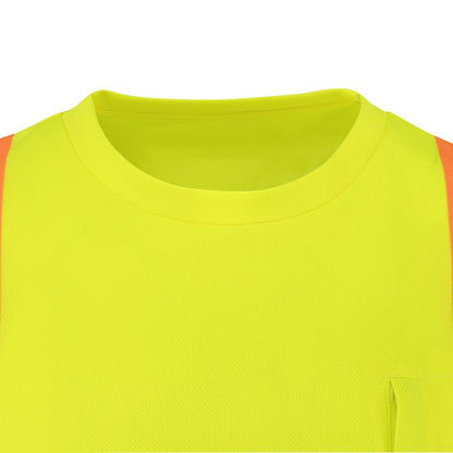 Radians ST42B Class 3 Color Block Hi-Vis Short Sleeve Safety T-Shirt