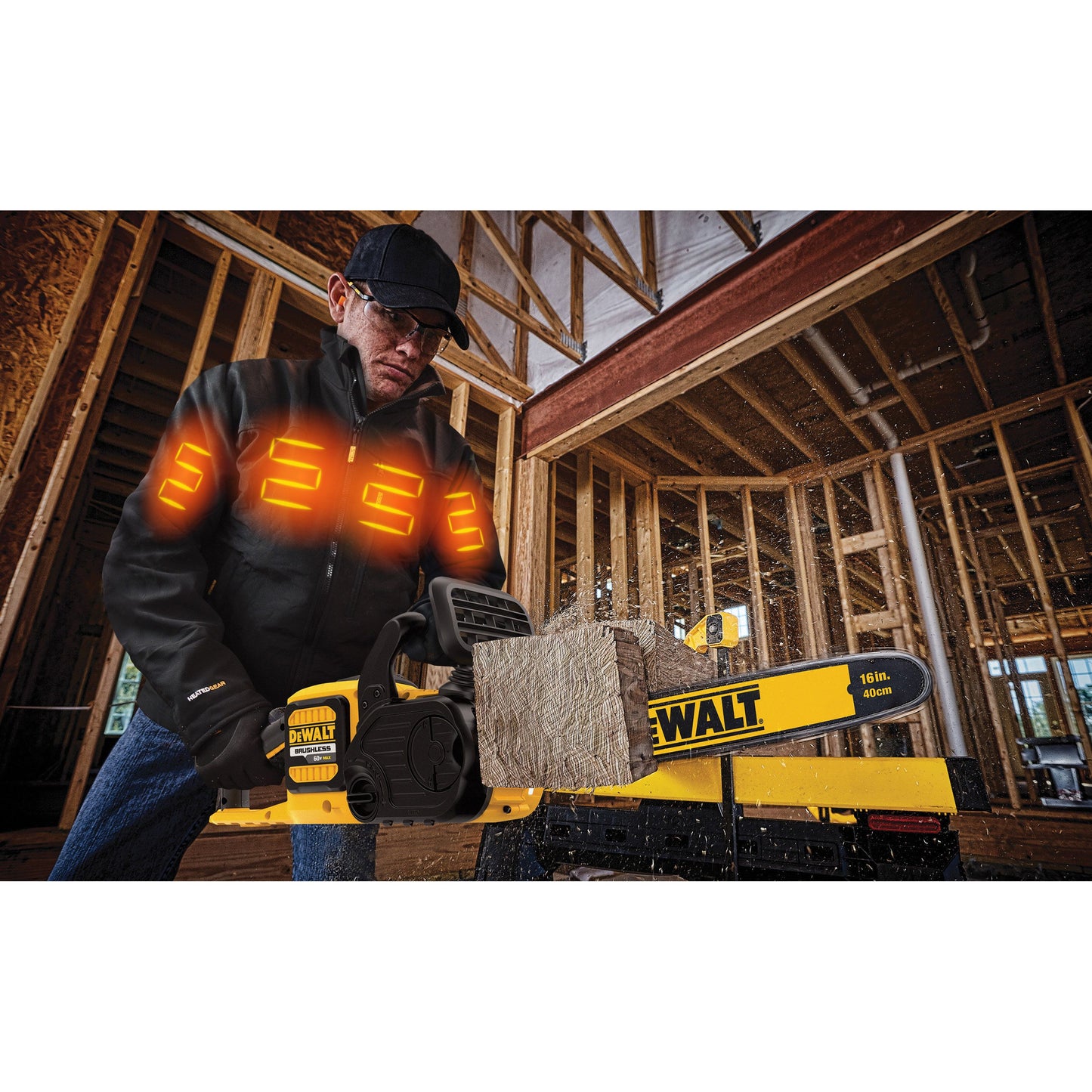 DEWALT Men's Heated Soft Shell Jacket Bare Black