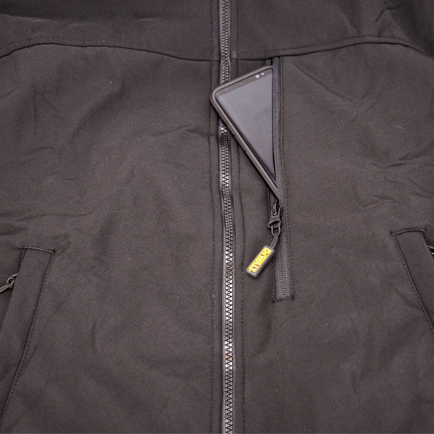 DEWALT Men's Heated Soft Shell Jacket Bare Black