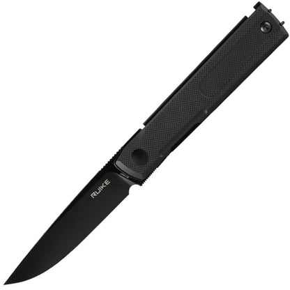 Ruike D712-B black G10 folding knife open