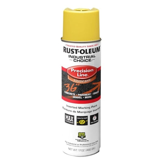 Rust-Oleum M1600 203025V High Visibility Yellow marking paint, case of 12