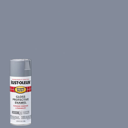 Rust-Oleum Stops Rust 7786830 Gloss Smoke Gray 12 oz spray paint