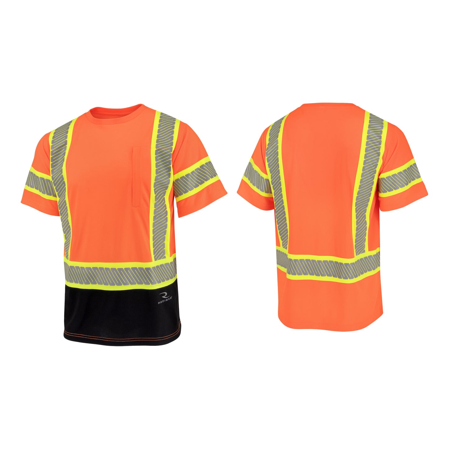 Radians ST42B Class 3 Color Block Hi-Vis Short Sleeve Safety T-Shirt