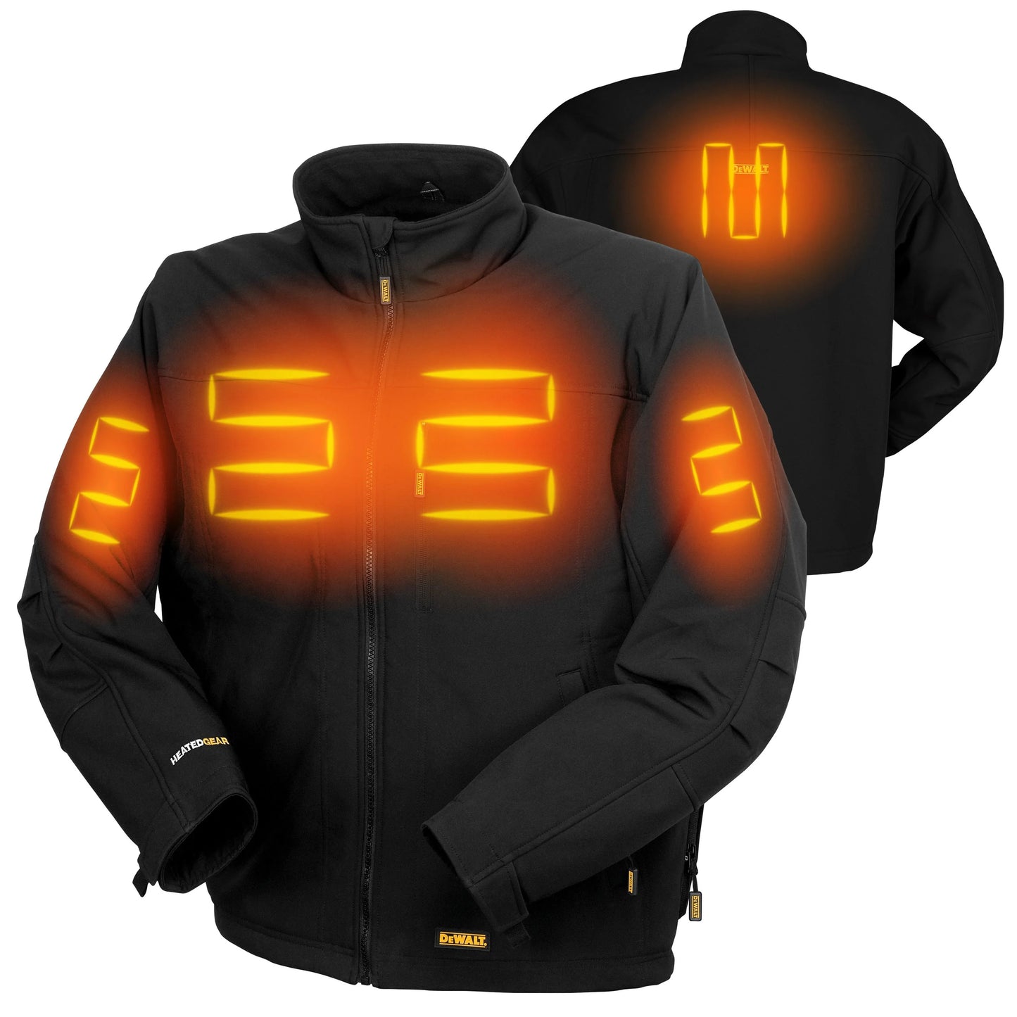 DEWALT Men's Heated Soft Shell Jacket Bare Black
