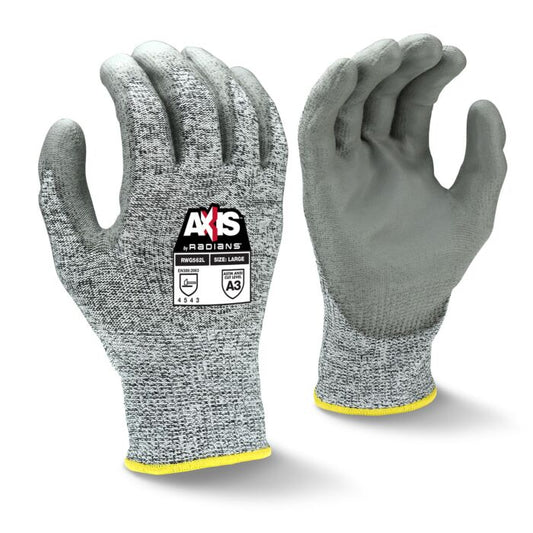 Radians RWG562M AXIS Cut Protection Level A3 PU Coated Gloves
