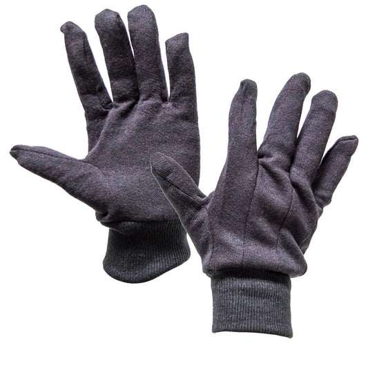 Brown Jersey Gloves J2109 Work Gloves 12 Pack