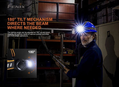 Fenix HM70R 1600 Lumen USB-C Rechargeable Headlamp with Red LED
