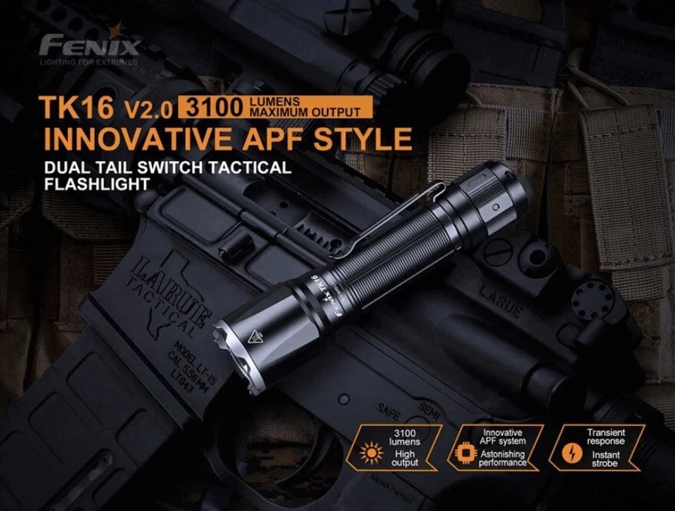 Fenix TK16 V2.0 Dual Tail Switch Flashlight