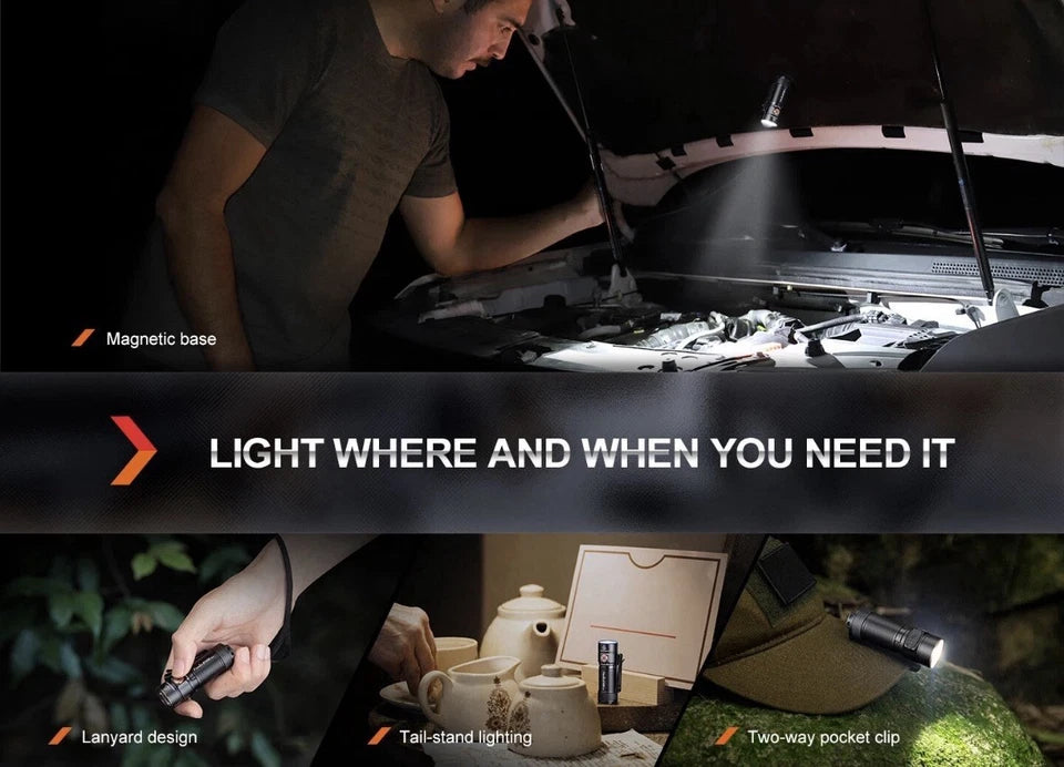 Fenix E18R V2.0 Ultra-Compact High-Performance EDC Flashlight