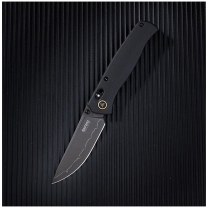 SRM 255L-MB2 folding knife black micarta