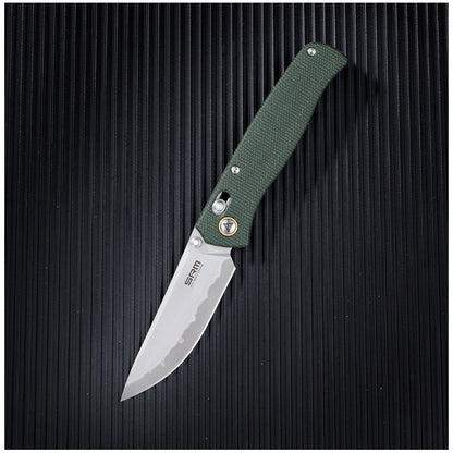 SRM Medal 255L-MG2 green Micarta alternate view