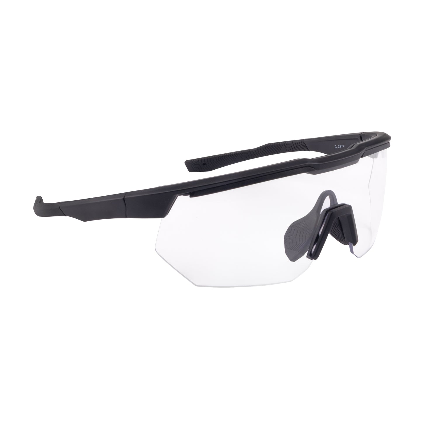CrossFire SWAZE 49249 safety glasses, matte black frame, clear lens